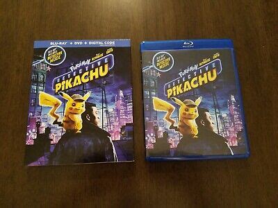 Pokemon Detective Pikachu Blu Ray Dvd Disc Ebay