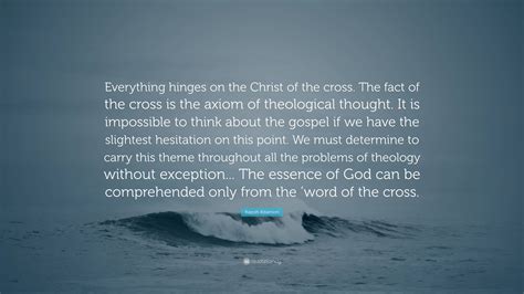 kazoh kitamori quote  hinges   christ   cross