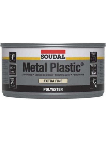 Buy Soudal Metal Plastic Extra Fine Putty Polyester Based White Kg