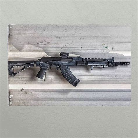 Wall Sticker AK12 Assault Rifle Wall Decor Metal Sign | Wish