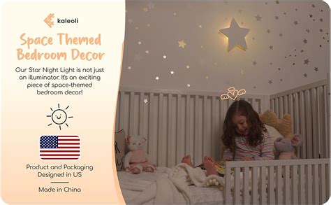 Amazon.com: KALEOLI Nursery Star Night Light (Pack of 1) - Star Light ...