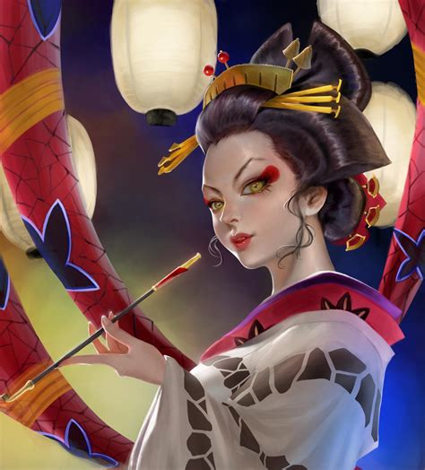 Daki Oiran Version Kimetsu No Yaiba By Badartmakamati On Deviantart