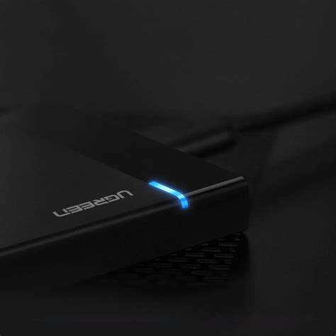 Ugreen HDD SSD 2,5'' SATA-diskhus med USB-A til mikro-USB-kabel, 5 Gbps ...
