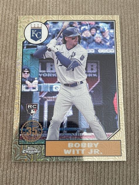 Mavin 2022 Topps Update Bobby Witt Jr RC Silver Pack 1987 Chrome Mojo