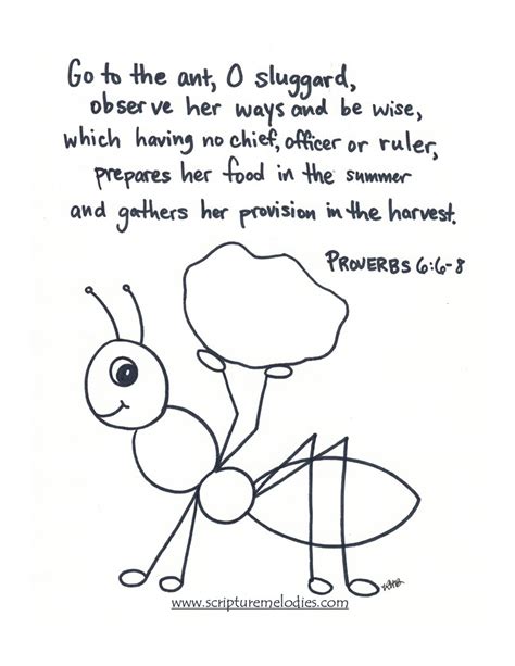 Coloring Pages Proverbs 6 6 Coloring Pages