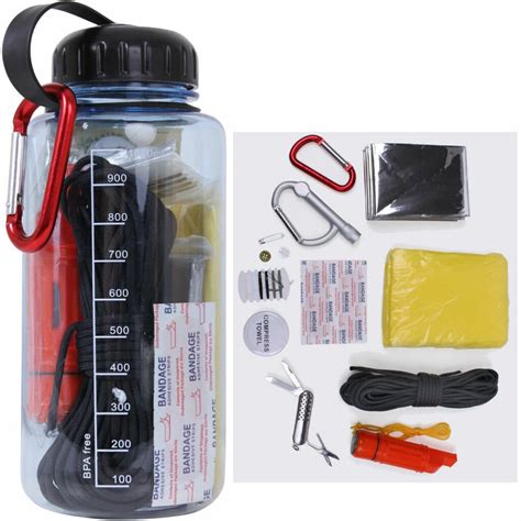 Water Bottle Survival Kit Sirius Survival