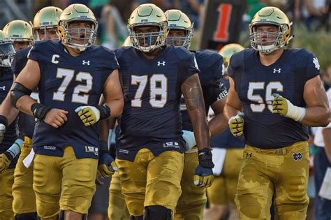 TEAM IRISH SI Dubs Notre Dame Football THE New Offensive Line U