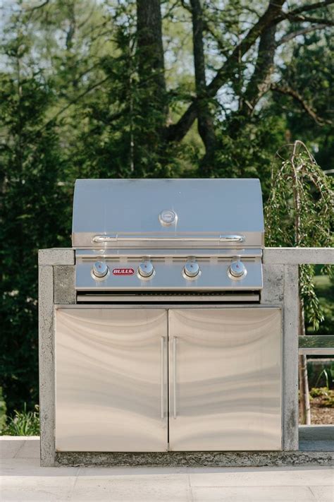 Custom Outdoor Concrete Kitchen