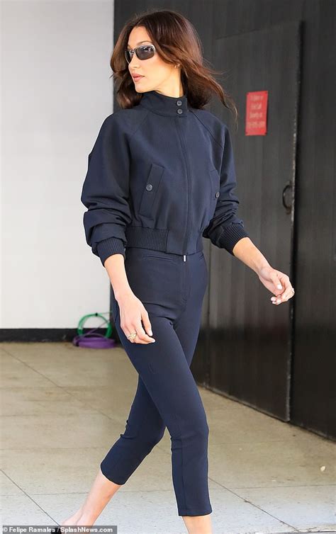 Bella Hadid Looks Sensational In A Slinky Nude Dress In New York City After Launching Her Own