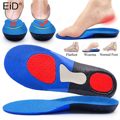 Palmilhas De Silicone Para Sapato Masculino Feminino Arco Orthotic