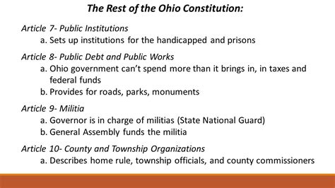 Ohio Constitution Government Mr Renner History By 1850 Many Ohioans