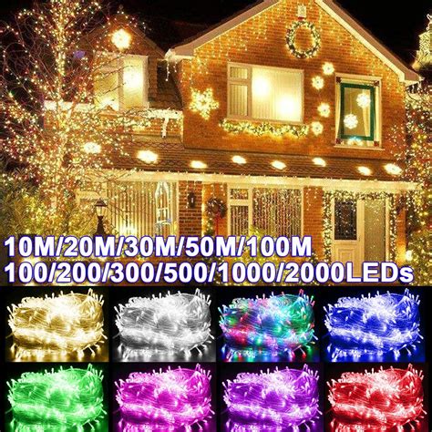 10M-100M 100-2000LEDS Фея светодиодная гирлянда уличная ...