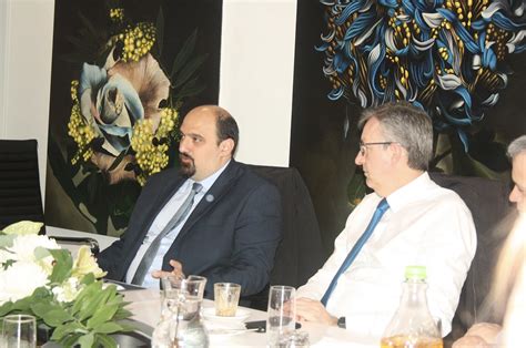 general secretary  greeces ministry  finance visits melbourne