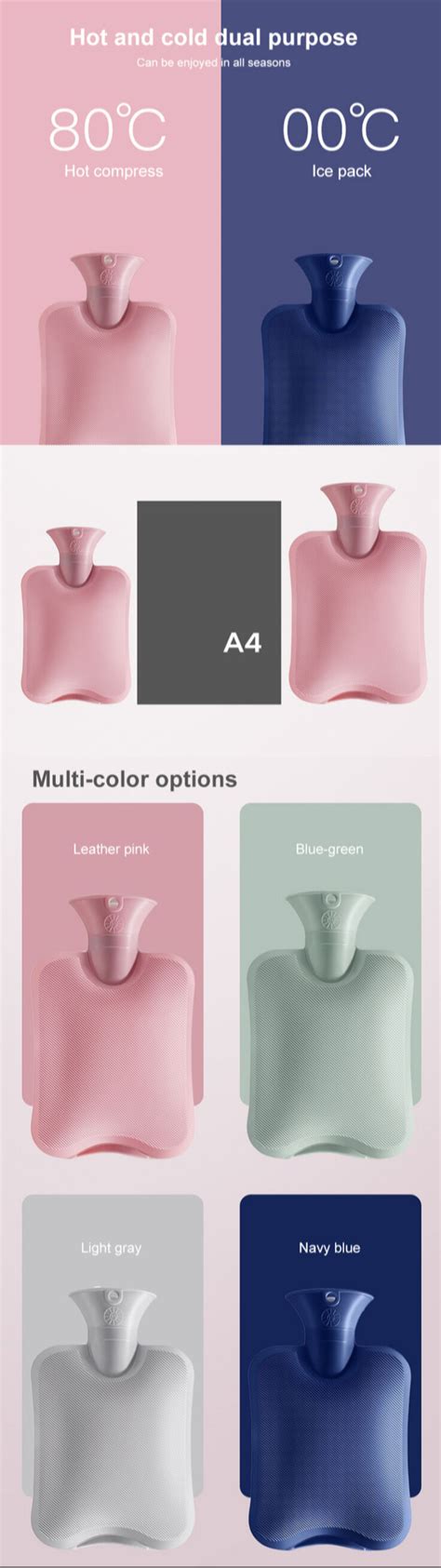 Buy Wholesale China Ml Hot Water Bottle Therapy Recovery Body Warming Hot Pvc Water Bag