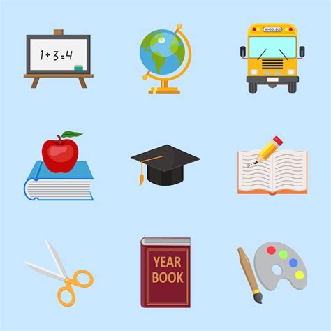 Premium Vector School Element Collection