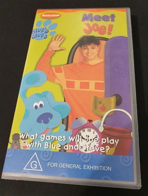 Brand New Blues Clues Meet Joe Vhs Video Grelly Usa