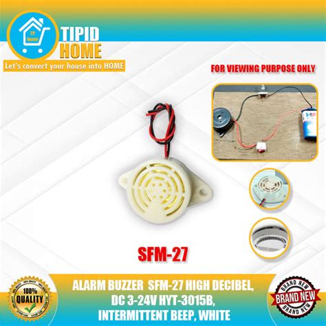 ALARM BUZZER SFM 27 HIGH DECIBEL DC 3 24V HYT 3015B INTERMITTENT BEEP