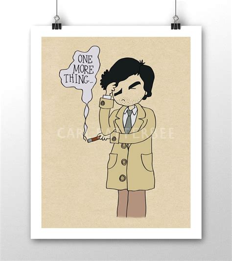 Columbo One More Thing Illustration Print Etsy