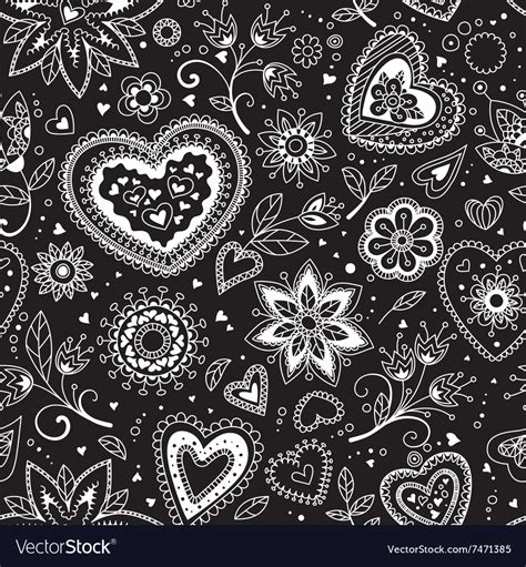 Love Hearts Seamless Pattern Royalty Free Vector Image