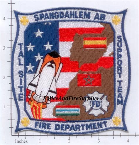 Germany Spangdahlem Air Base Fire Dept Tal Site Support Center Patch