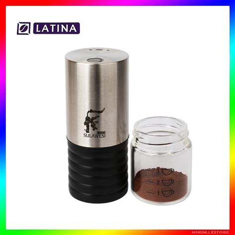 Jual Latina Sulawesi Portable Electric Coffee Grinder Penggiling Kopi Charging Usb Shopee
