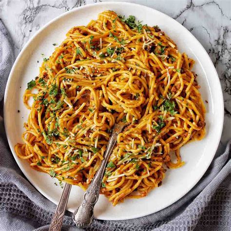 Instant Pot Spaghetti With Meat Sauce Sweet Caramel Sunday
