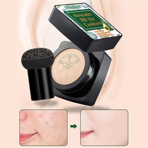 BB Air Cushion Avocado BB CC Cream All Day Nude Makeup Foundation Moist Even Skin Tone
