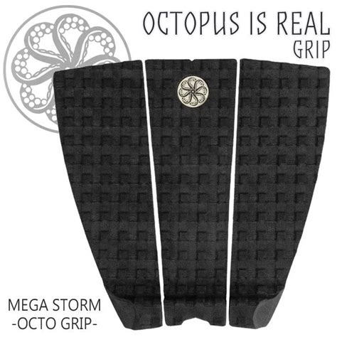 OCTOPUS IS REAL オクトパスイズリアル デッキパッド デッキパッチ 3ピース MEGA STORM OCTO GRIP メガ ...