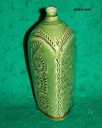 Hungarian ?? Folk art pottery vase | Antiques Board