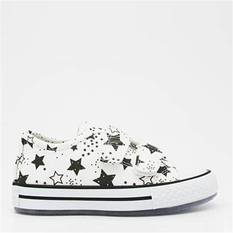 Детские кеды для девочек Vuvu Kids White Stars 3323 12 29 Белые