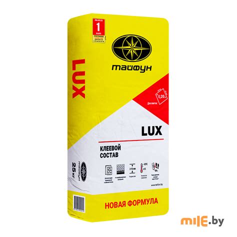 Клей для плитки Lux 25 кг купить в Mile