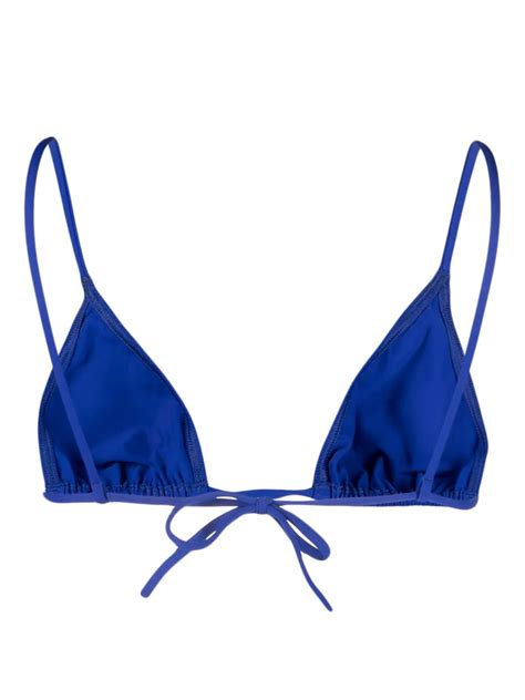 Eres Mouna Triangle Bikini Top In Blue ModeSens