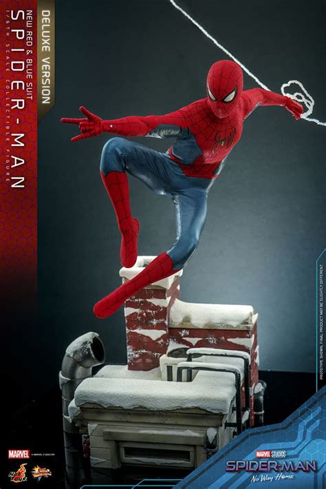 Figurine Hot Toys Spider Man New Red And Blue Suit Deluxe Version