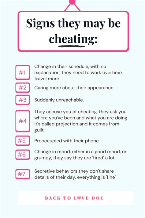 Signs Of Cheating In A Relationship