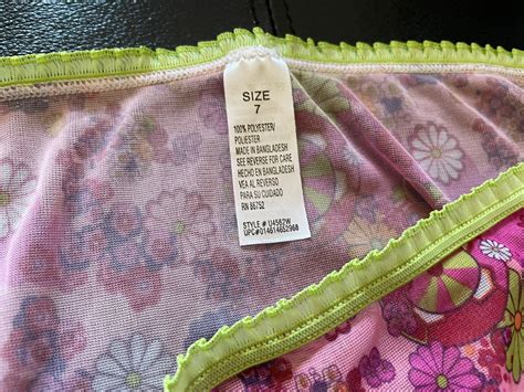 VINTAGE Sheer High Cut Floral Bikini Panties Sz L Gem