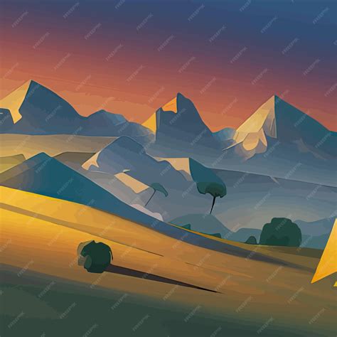 Horizon Landscape Vector