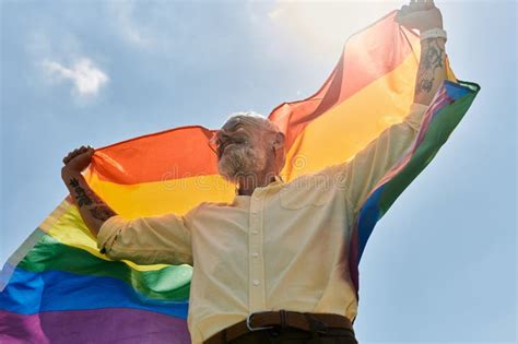 A Mature Gay Man With A Stock Image Image Of Glasses