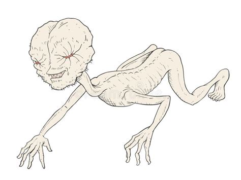 how to draw a creepy creature
