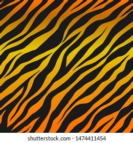 Seamless Vector Black Orange Tiger Stripes Stock Vector (Royalty Free) 1474411454 | Shutterstock