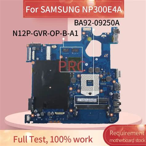Placa-mãe portátil para SAMSUNG, BA92-09250A, N12P-GVR-OP-A1, N12P-GVR ...
