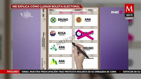 Cómo debe marcarse la boleta electoral Grupo Milenio