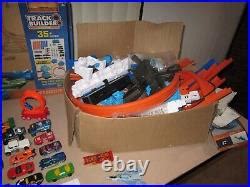 Car Track Set Hot Wheels Track Builder Pc Power Booster Kit Set Plus Cars Car Case