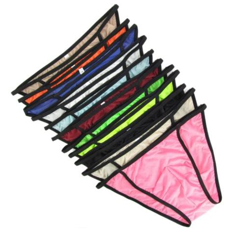 K Mens Sexy String Bikini Contoured Pouch Silky Soft Thin Semi C Thru Ebay