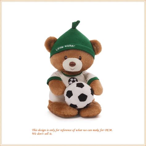 Cute Soccer Boy Football Soft Teddybear/ Custom Animal Plush Toys
