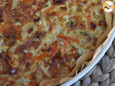 Quiche cu legume și bacon nebunia gusturilor Rețetă Petitchef