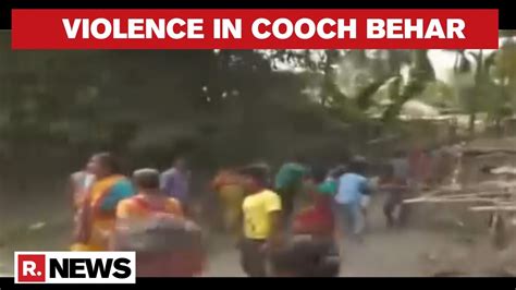 West Bengal Elections Bjp Cadre Clashes With Tmc In Cooch Behar Over