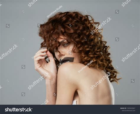 Naked Woman Back Curly Hair Stock Photo Shutterstock