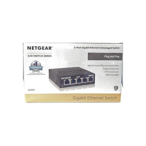 NETGEAR Switch 5 Port Gigabit GS305 Disk Computer