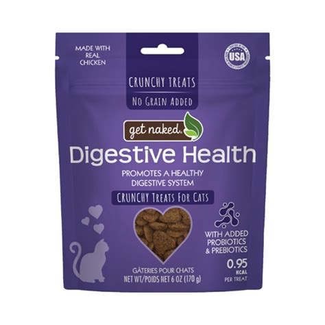 Get Naked Cat Crunchy Treats Digestive Health Chicken 6 Oz Vitacost