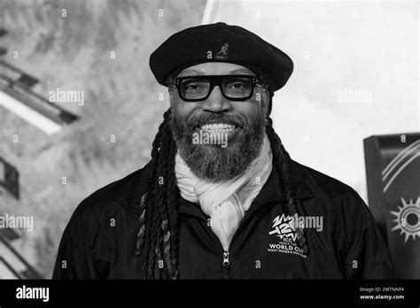Professional Cricketer Chris Gayle Of Team West Indies Visits Empire